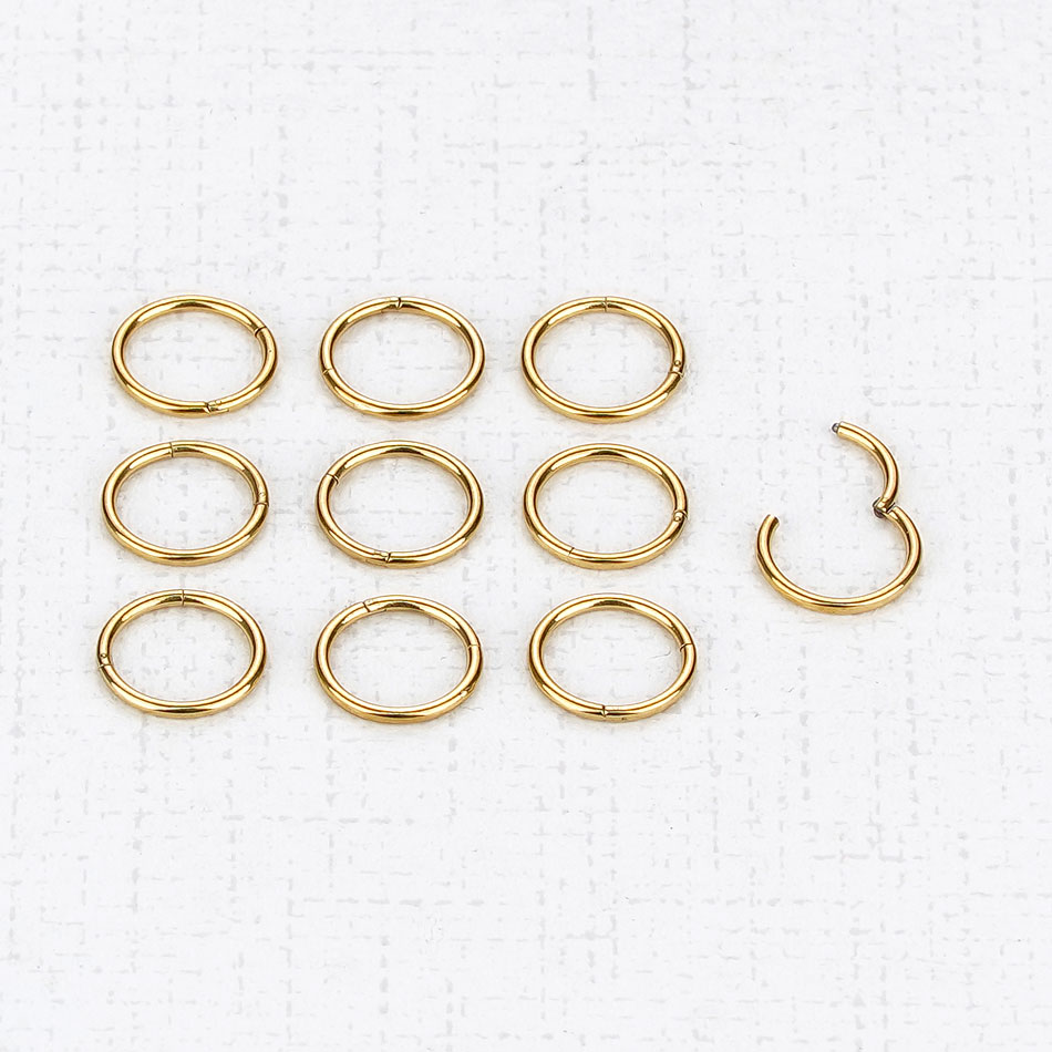 1PC G23 Titanium Hinged Segmen – Septum Clicker Ring recenzja i cena