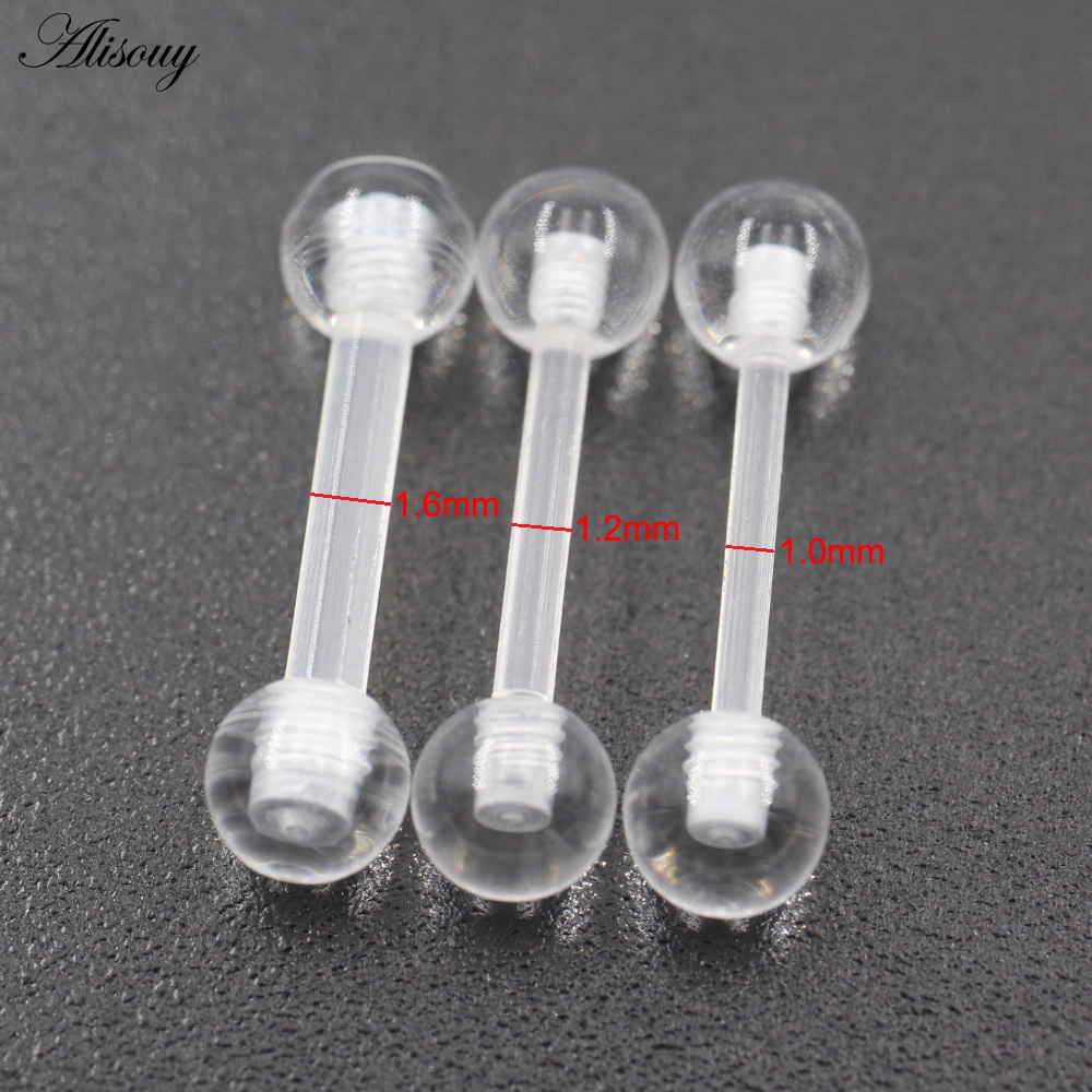 2PCS Transparent Acrylic UV Ba – Body Jewelry Industrial recenzja i cena