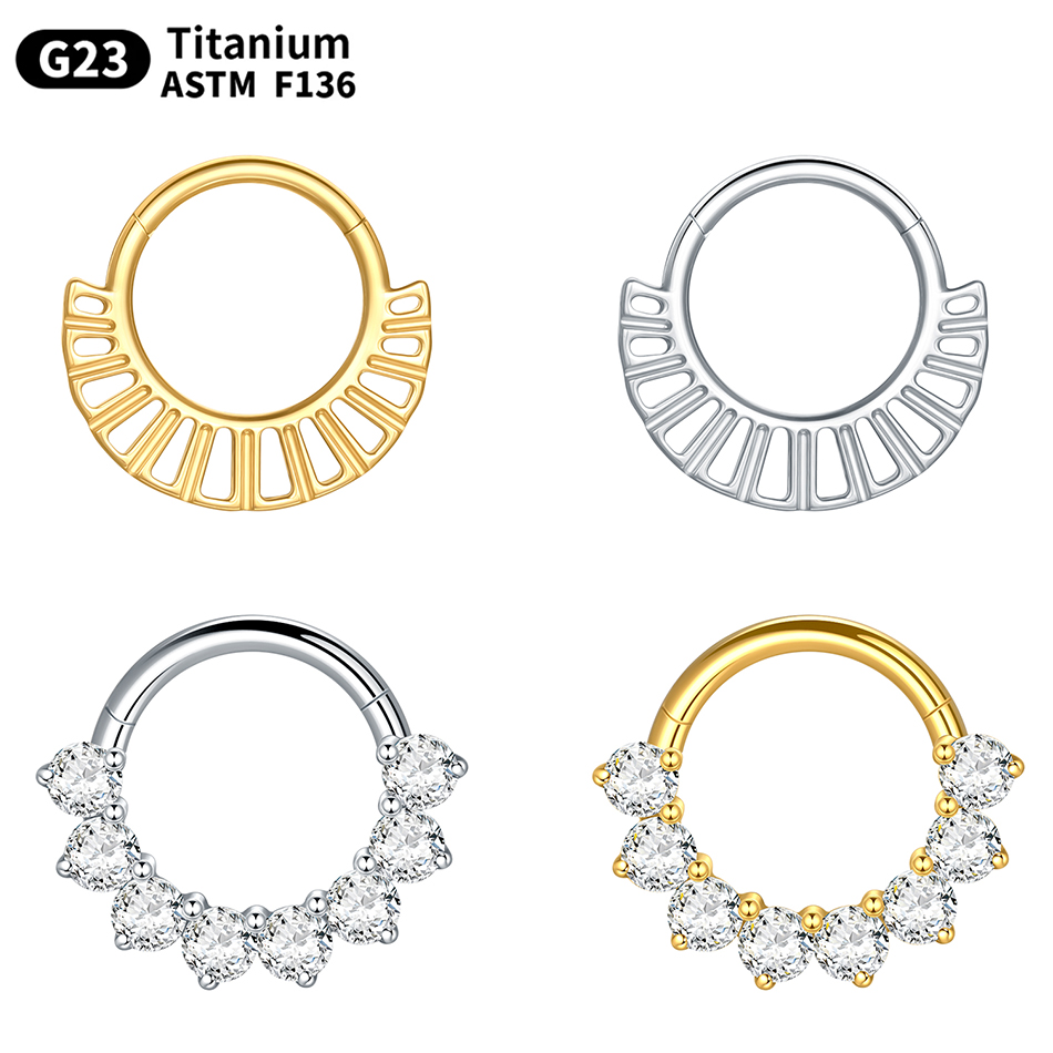 1PC 16G Septum Nose Hoop Ring  – Septum Clicker Ring recenzja i cena