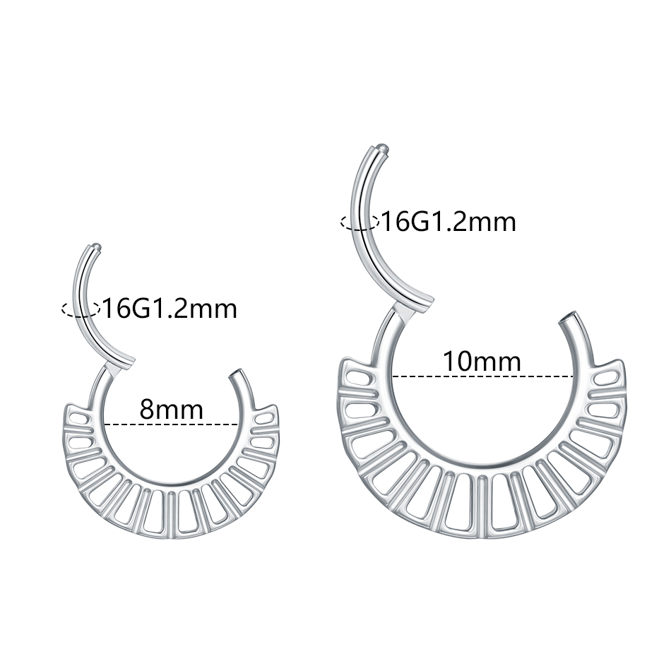 1PC 16G Septum Nose Hoop Ring  – Septum Clicker Ring recenzja i cena