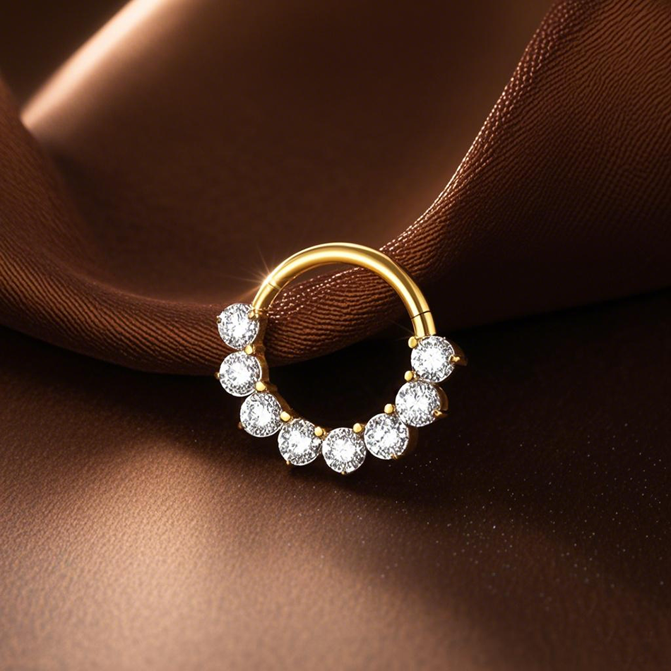 1PC 16G Septum Nose Hoop Ring  – Septum Clicker Ring recenzja i cena