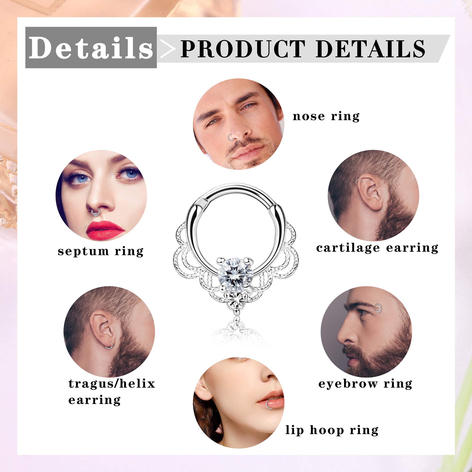 Drperfect 16G Septum Clicker R – Septum Clicker Ring recenzja i cena