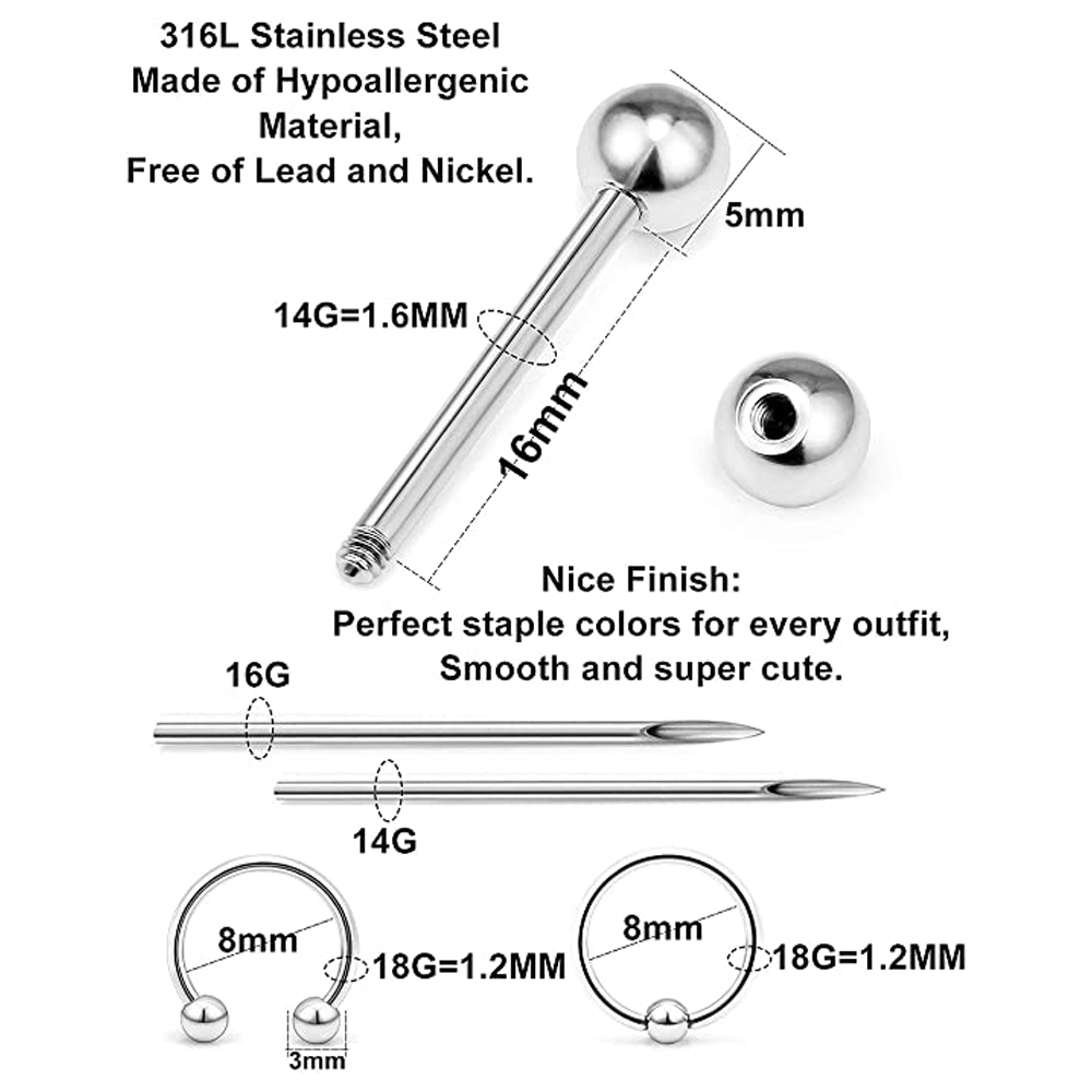 Piercing Kit Stainless Steel E – Body Jewelry Industrial recenzja i cena