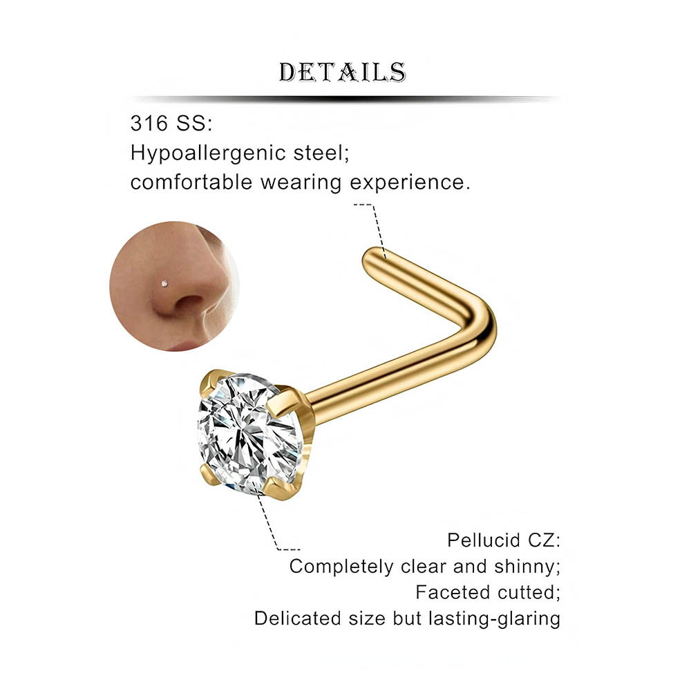 12-Piece Full Set 316L Hypoall – Body Jewelry Nose recenzja i cena