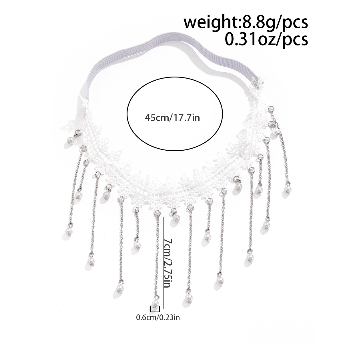 KunJoe Sexy Elegant White Lace – Body Jewelry Leg Chain recenzja i cena
