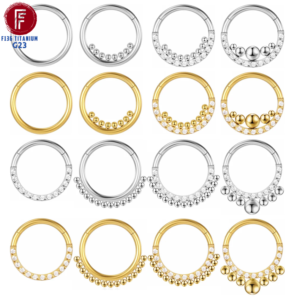 F136 Titanium Nose Piercing Hi – Septum Clicker Ring recenzja i cena