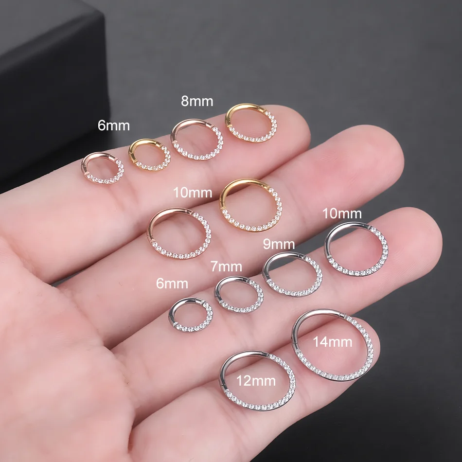 F136 Titanium Nose Piercing Hi – Septum Clicker Ring recenzja i cena