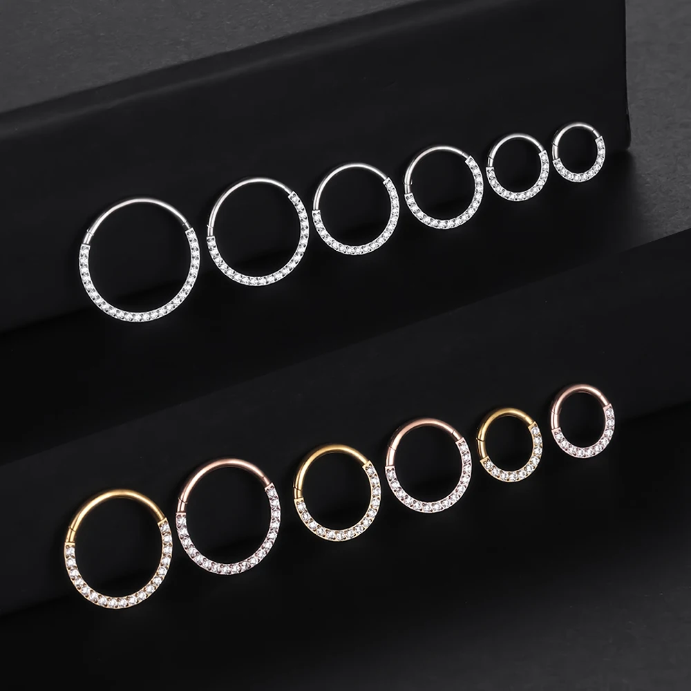 F136 Titanium Nose Piercing Hi – Septum Clicker Ring recenzja i cena